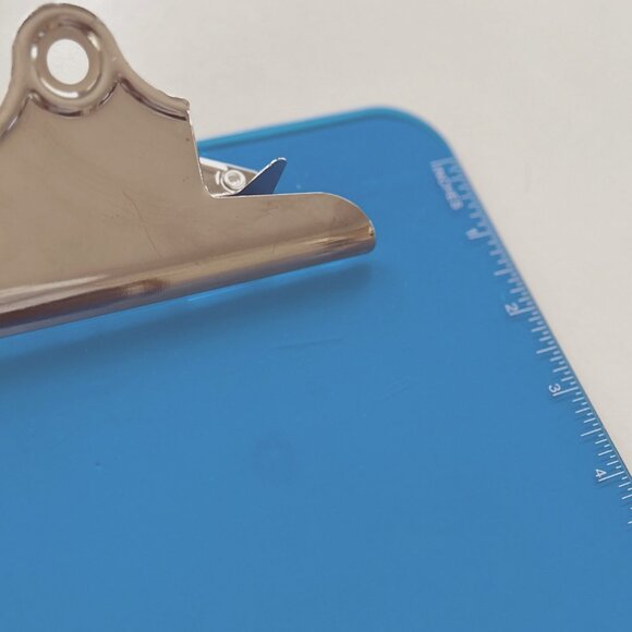 Sparco Blue Plastic Clipboards, 9 x 12-1/2" 6 Piece Bundle - Picture 4 of 4